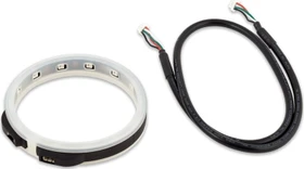 Aqua Computer RGBpx LED-Ring für Aqua Computer Ultitube, RGB beleuchtet, LED-Streifen, schwarz/weiß