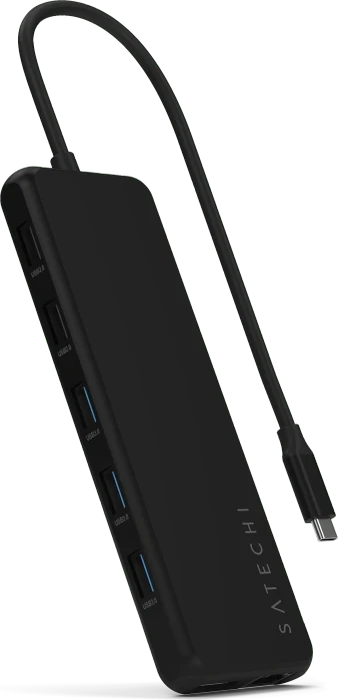 Satechi 13-in-1 USB-C Triple Display Multiport Adapter, schwarz, USB-C 3.1 [Buchse]