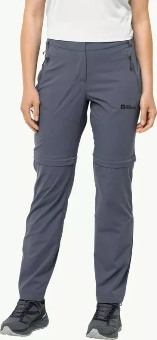 Jack Wolfskin Glastal Zip Away Zip-Off Hose lang dolphin (Damen)