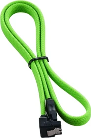 CableMod ModMesh Right Angle SATA 6Gb/s Kabel hellgrün 0.6m, gewinkelt (CM-CAB-RSAT-N60KLG-R)