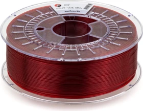 Extrudr PETG, transparent/rot, Spule, 1.75mm, 2.50kg