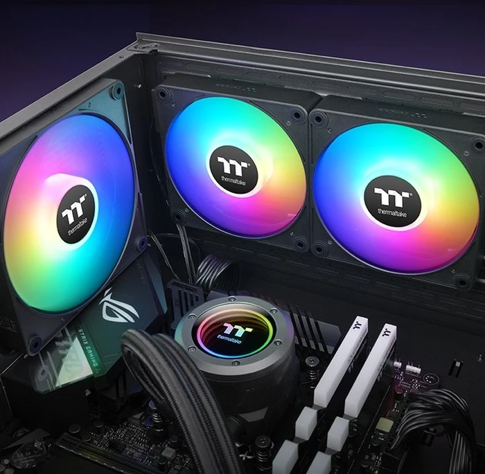 Thermaltake CT120 EX ARGB Sync Black, schwarz, 120mm, 3er-Pack