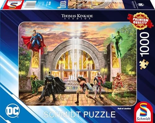 Schmidt Spiele Thomas Kinkade Studios: DC Justice League - Hall Of Justice (1000 Teile)
