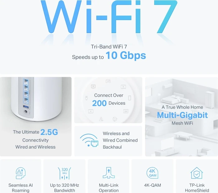 TP-Link Deco BE63, Wi-Fi 7, BE10000, 2er-Pack (Deco BE63 (2-Pack))