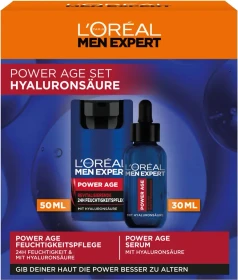 L'Oréal Men Expert Power Age Hyaluronsäure Creme 50ml + Serum 30ml Geschenkset