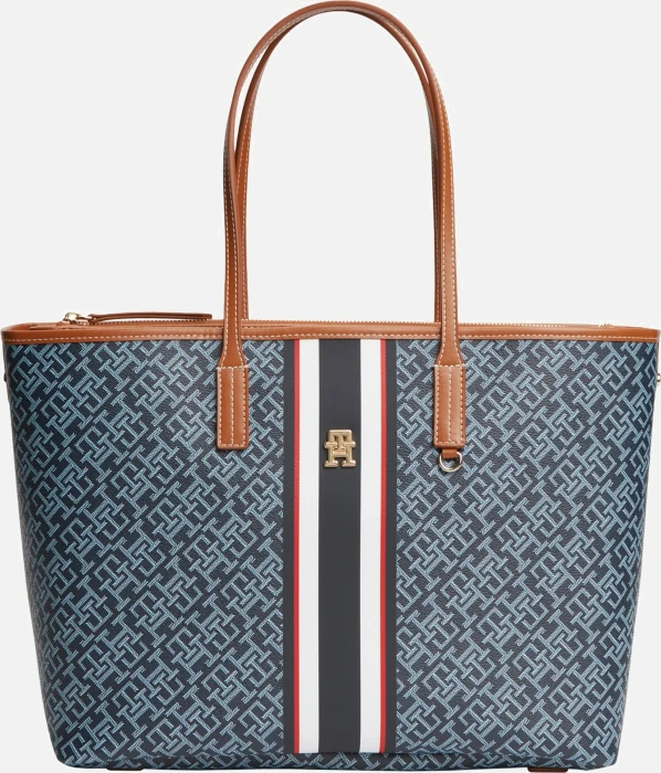 Tommy Hilfiger Monoplay Branding Tote Shopper blue mix