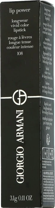 Giorgio Armani Lip Power Lippenstift 108 in love, 3g