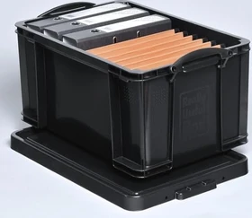 Really Useful Box Aufbewahrungsbox, 48l, schwarz