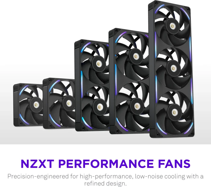 NZXT F Series F280X, schwarz, 2x 140mm