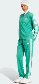 adidas Essentials 3-Streifen Trainingsanzug semi court green (Damen)
