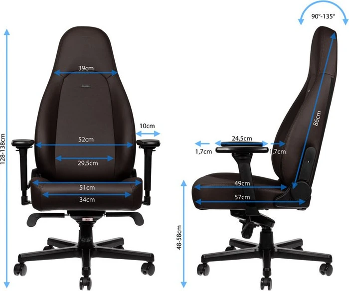 noblechairs Icon Java Edition Gamingstuhl, braun