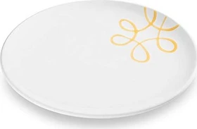 Gmundner Keramik Pur geflammt Speiseteller 25cm gelb