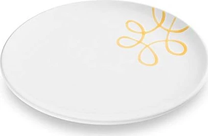Gmundner Keramik Pur geflammt Speiseteller 25cm gelb