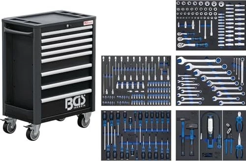 BGS technic Profi Werkzeugwagen bestückt inkl. 234-tlg. Zubehör