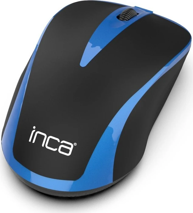 Inca IWM-221RSMV Wireless Mouse schwarz/blau, USB