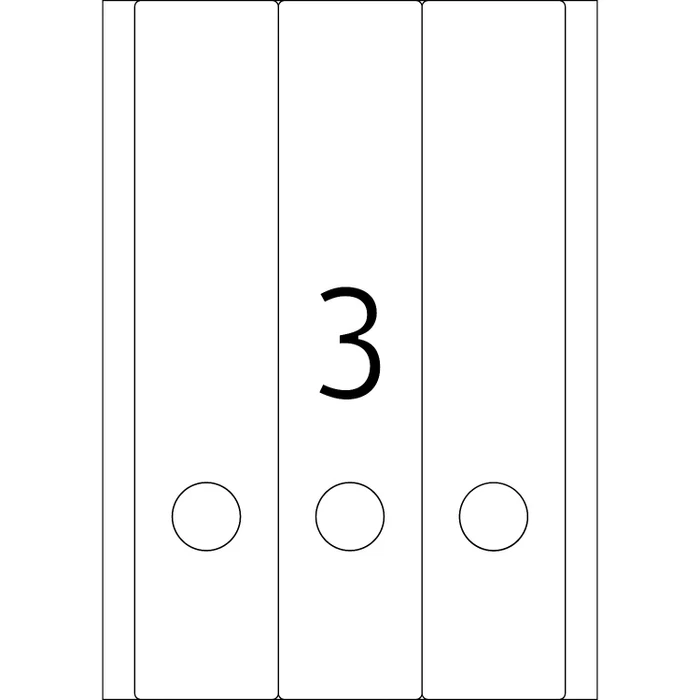 Herma Ordneretiketten, 61x297mm, grün, 20 Blatt (60 Etiketten)