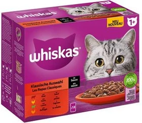 Whiskas 7+ Klassische Auswahl in Sauce Multipack, 1.02kg (12x 85g)