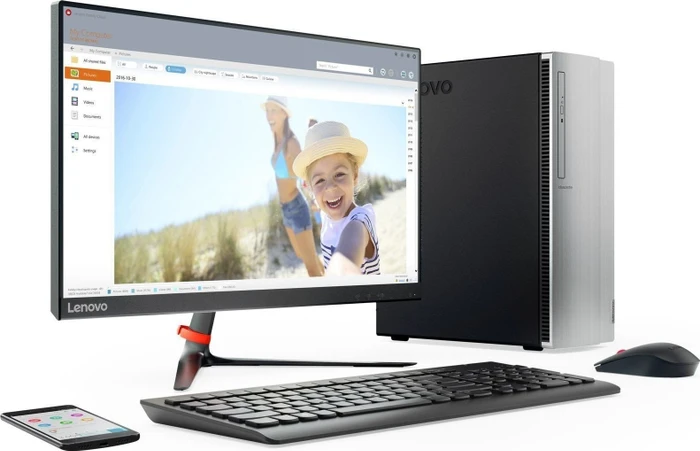 Lenovo IdeaCentre 510-15ICB, Core i5-8400, 8GB RAM, 16GB SSD, 1TB HDD, DE
