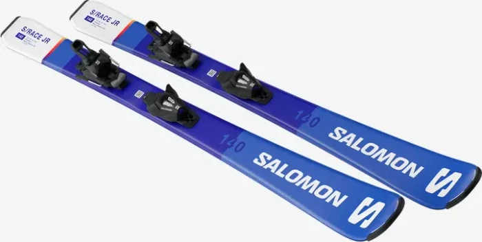 Salomon S/Race M + C5 race blue/white (inkl. Bindung) (Junior) (Modell 2025/2026)
