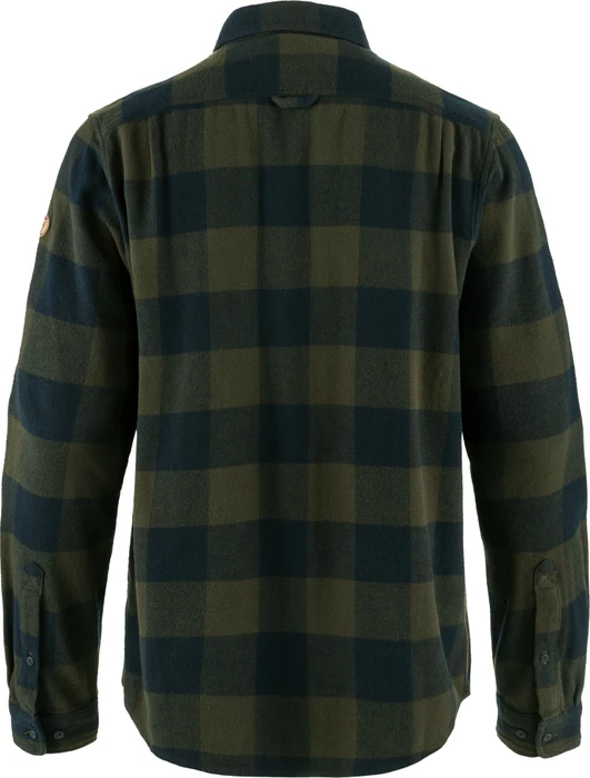 Fjällräven Övik Heavy Flannel Hemd langarm deep forest/dark navy (Herren)