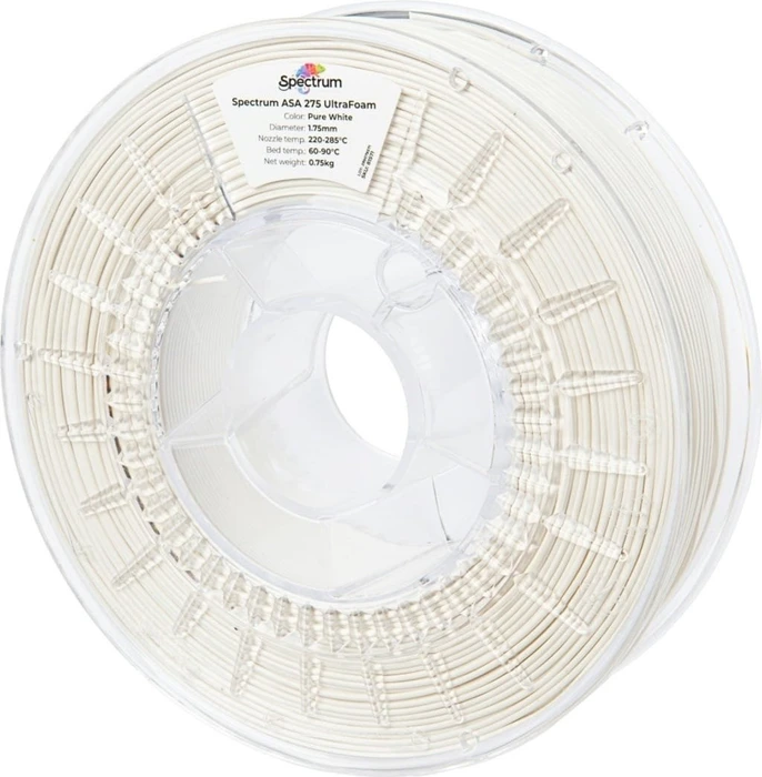 Spectrum LW UltraFoam ASA, Pure White, Spule, 1.75mm, 750g (81571) – Bild 2 von 2