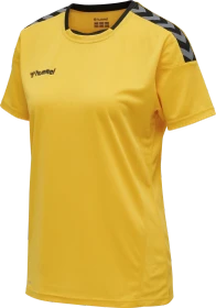 hummel Authentic Poly Jersey Funktionsshirt kurzarm gelb (Damen)
