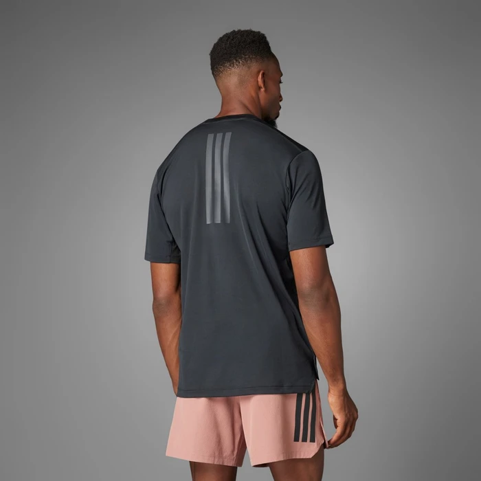 adidas Power 3-Streifen Funktionsshirt kurzarm schwarz (Herren)