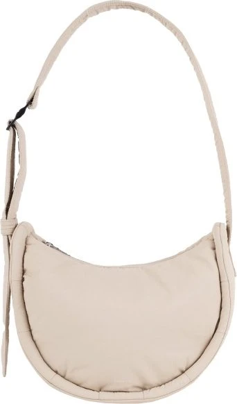 Sandqvist Curve Half Moon Mini Umhängetasche beige