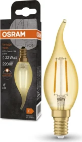 Osram Ledvance Filament LED Vintage 1906 Clas BA 22 2.5W/824 E14