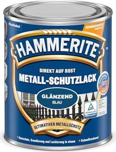Hammerite Metallschutz-Lack außen glänzend blau, 750ml