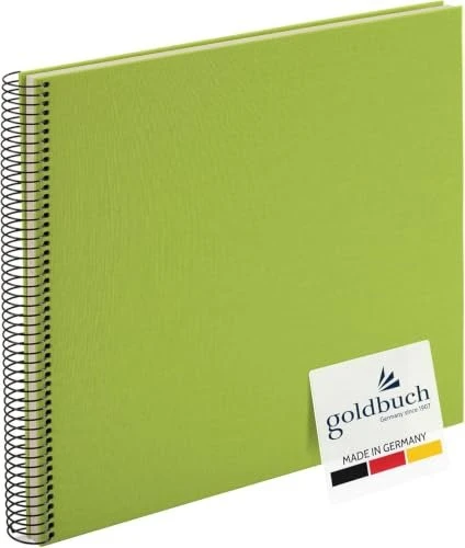 Goldbuch Spiralbalbum Bella Vista 35x30 weiße Seiten grün