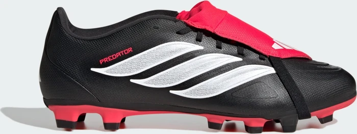 adidas Predator Club Fold-Over Tongue FG/MG core black/cloud white/lucid red (Herren)