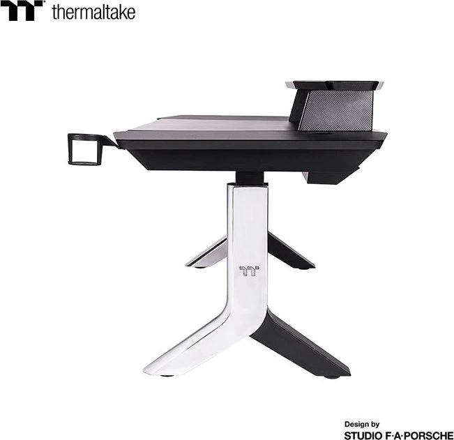 Thermaltake Argent P900 elektrisch höhenverstellbarer Sitz-Steh-Schreibtisch 165x85cm schwarz/schwarz