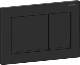 Geberit Omega30 Betätigungsplatte schwarz matt/schwarz/schwarz matt