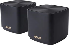 ASUS ZenWiFi AX Mini XD4, AX1800, schwarz, Router und Repeater Set, 2er-Bundle