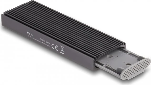 DeLOCK Externes Gehäuse für M.2 NVMe/SATA SSD, USB-C