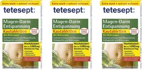 Tetesept Magen-Darm-Entspannung Kautabletten, 60 Stück (3x 20 Stück)