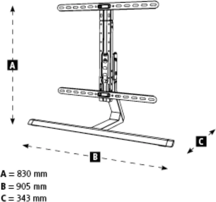 Hama TV-Stand schwarz