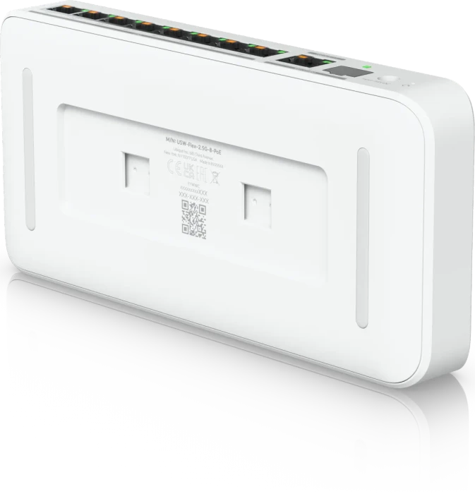 Ubiquiti UniFiSwitch Flex Desktop 2.5G Smart Switch, 8x RJ-45, 1x RJ-45/SFP+, 210W PoE++ PD
