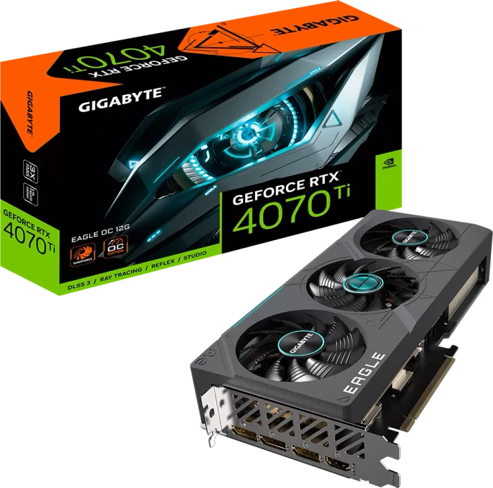 GIGABYTE GeForce RTX 4070 Ti Eagle OC 12G (Rev. 2.0), 12GB GDDR6X, HDMI, 3x DP