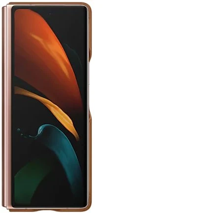 Samsung Leather Cover für Galaxy Z Fold 2 5G braun