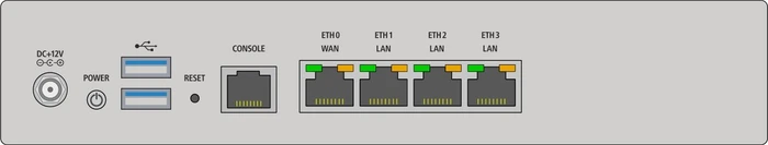 Lancom R&S UF-60 Unified Rackmount Firewall, 4x RJ-45