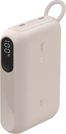 Belkin BoostCharge Powerbank 10K mit Display sand