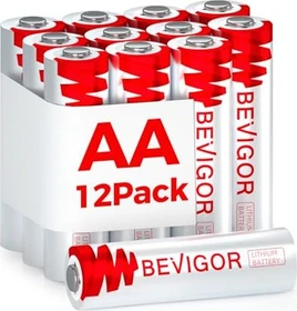Bevigor Lithium Mignon AA, 12er-Pack