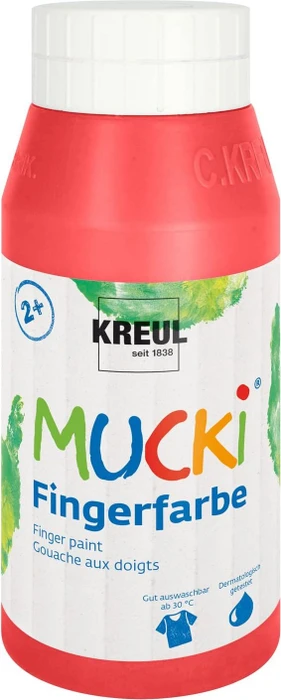 Kreul Mucki Fingerfarbe, rot, 750ml