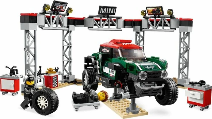 LEGO Speed Champions - Rallyeauto 1967 Mini Cooper S und Buggy 2018 Mini John Cooper Works