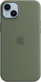 Apple Silikon Case mit MagSafe für iPhone 14 Plus Oliv