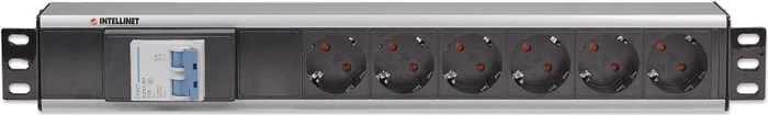 Intellinet 19" Steckdosenleiste, 6-fach, 250V, 1.8m