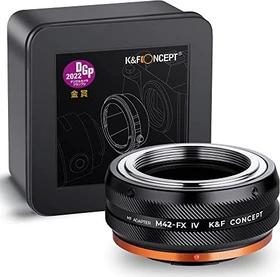 K&F Concept Fit Art Adapter mit Blendensteuerring für M42 auf Fujifilm X