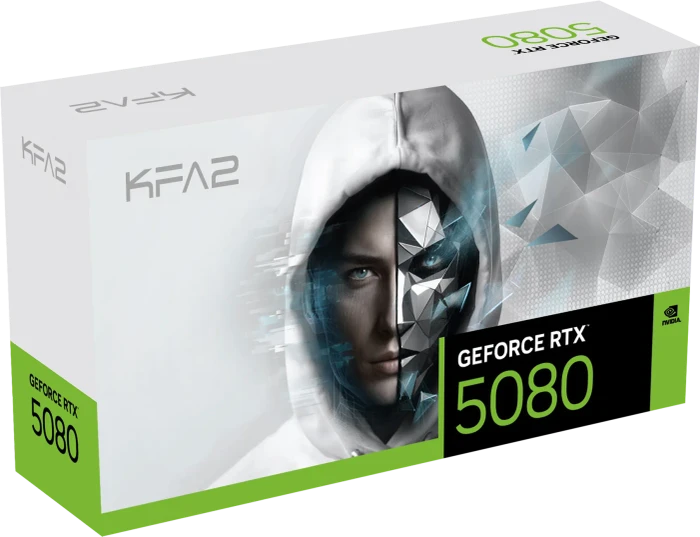 KFA2 GeForce RTX 5080 EX Gamer 1-Click OC White, 16GB GDDR7, HDMI, 3x DP